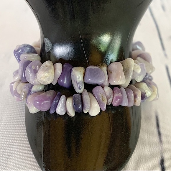 LAST 1 Lepidolite Bracelet • Genuine Lepidolite Jewelry • Handmade Bracelet - Picture 3 of 9